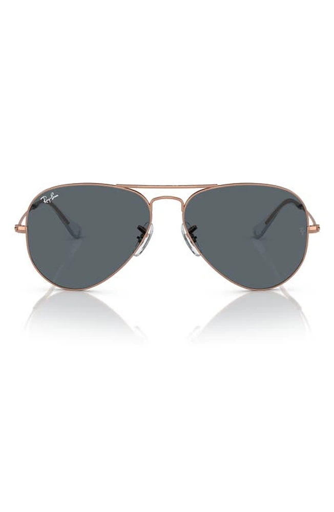 Ray-Ban 55mm Pilot Aviator Sunglasses in Blue at Nordstrom