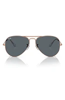 Ray-Ban 55mm Pilot Aviator Sunglasses in Blue at Nordstrom