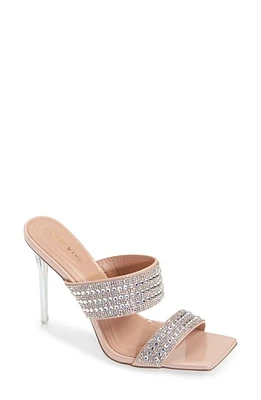 AZALEA WANG Yonah Square Toe Sandal Beige at Nordstrom,