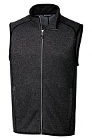 Cutter & Buck Mainsail Sweater Fleece Zip-Up Vest Heather at Nordstrom,