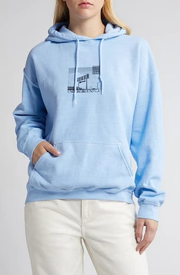 BDG Urban Outfitters Underground Photo Cotton Blend Graphic Hoodie Blue at Nordstrom,