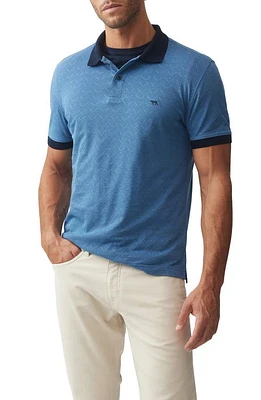 Rodd & Gunn Brookby Geo Jacquard Polo Dark Teal at Nordstrom,