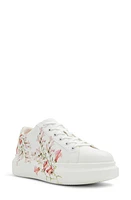 ALDO Peono Floral Platform Sneaker Other White at Nordstrom,