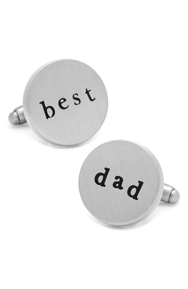 Cufflinks, Inc. Best Dad Cuff Links in Silver at Nordstrom