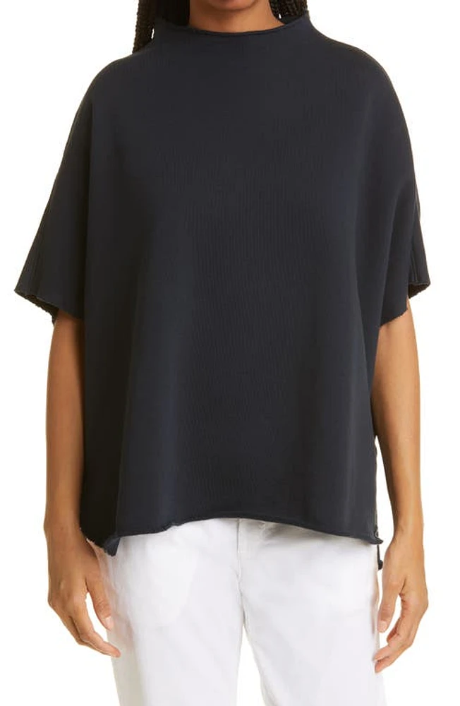 Frank & Eileen Audrey Funnel Neck Capelet in British Royal Navy at Nordstrom