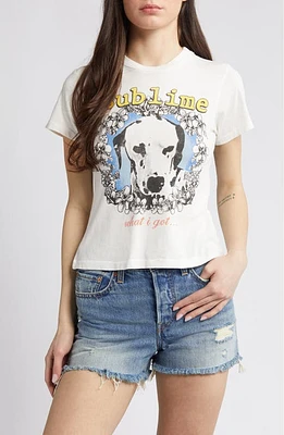 Daydreamer Sublime Organic Cotton Graphic T-Shirt Vintage White at Nordstrom,