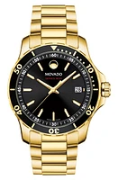 Movado Series 800 Bracelet Watch, 40mm in Gold/Black/Gold at Nordstrom