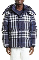 burberry Larrick Quilted Check Jacket White/Blue at Nordstrom,