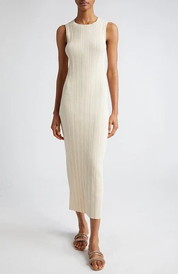 Eleventy Sleeveless Cotton Rib Midi Sweater Dress at Nordstrom,