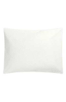 Matouk Basket Weave Cotton Sateen Sham in Bone at Nordstrom, Size Standard