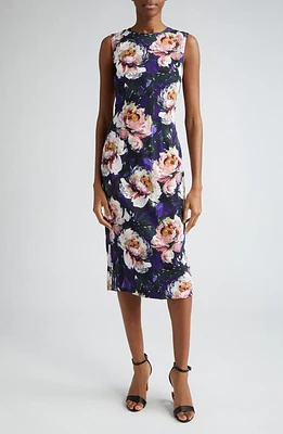 Dolce & Gabbana Peony Print Stretch Cady Sheath Dress Hp4Ycpeonie Pitt. f.viola at Nordstrom, Us