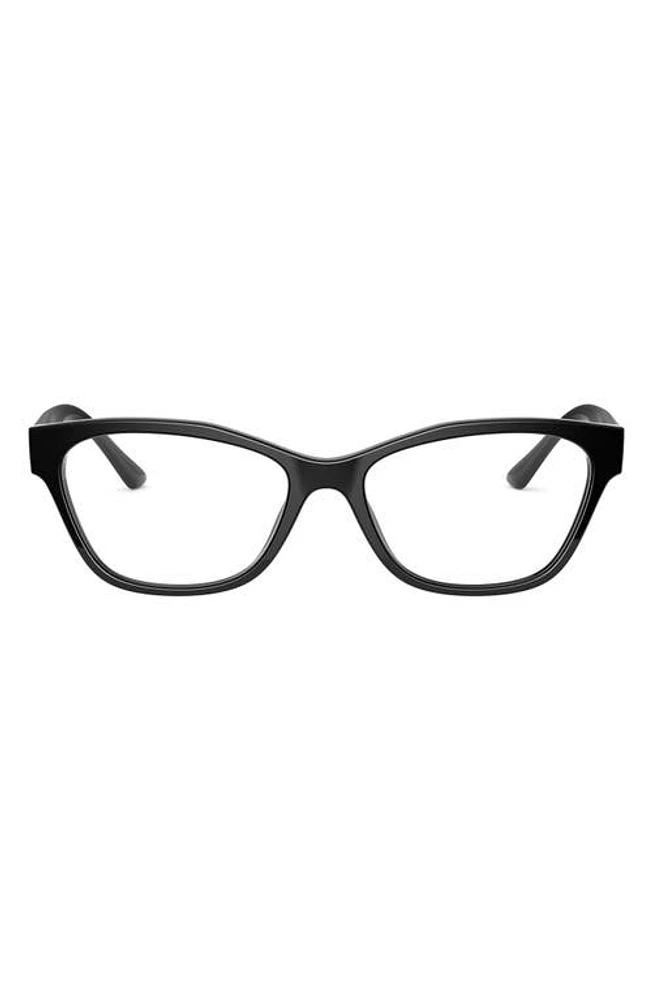 Prada 53mm Cat Eye Optical Glasses in Black at Nordstrom