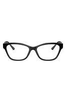 Prada 53mm Cat Eye Optical Glasses in Black at Nordstrom