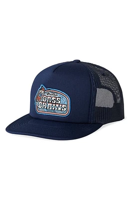 Brixton Bass Brains Trucker Hat in Washed Navy at Nordstrom