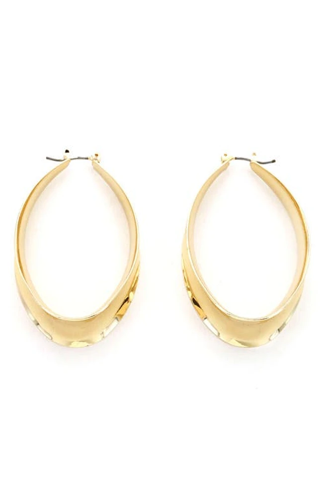 Panacea Oval Hoop Earrings in Gold at Nordstrom