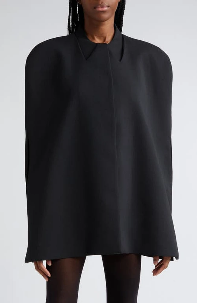 Coperni Trompe l'Oeil Tailored Cape in Black at Nordstrom, Size 10 Us