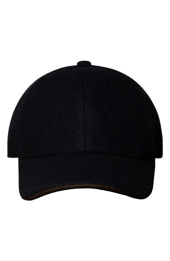 Eton Wool Blend Baseball Cap Blue at Nordstrom,