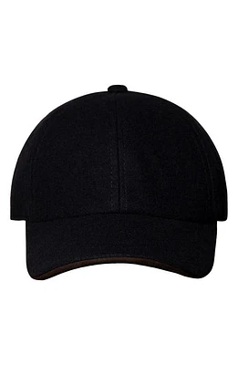 Eton Wool Blend Baseball Cap Blue at Nordstrom,