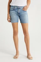 AG Becke High Waist Raw Hem Denim Shorts Years at Nordstrom,