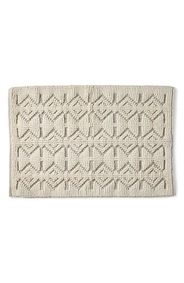 Coyuchi Mosaic Canyon Organic Cotton Bath Essentials in Undyed W/slate at Nordstrom, Size Bath Mat