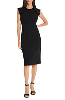 Maggy London Fold Seam Midi Dress at Nordstrom,