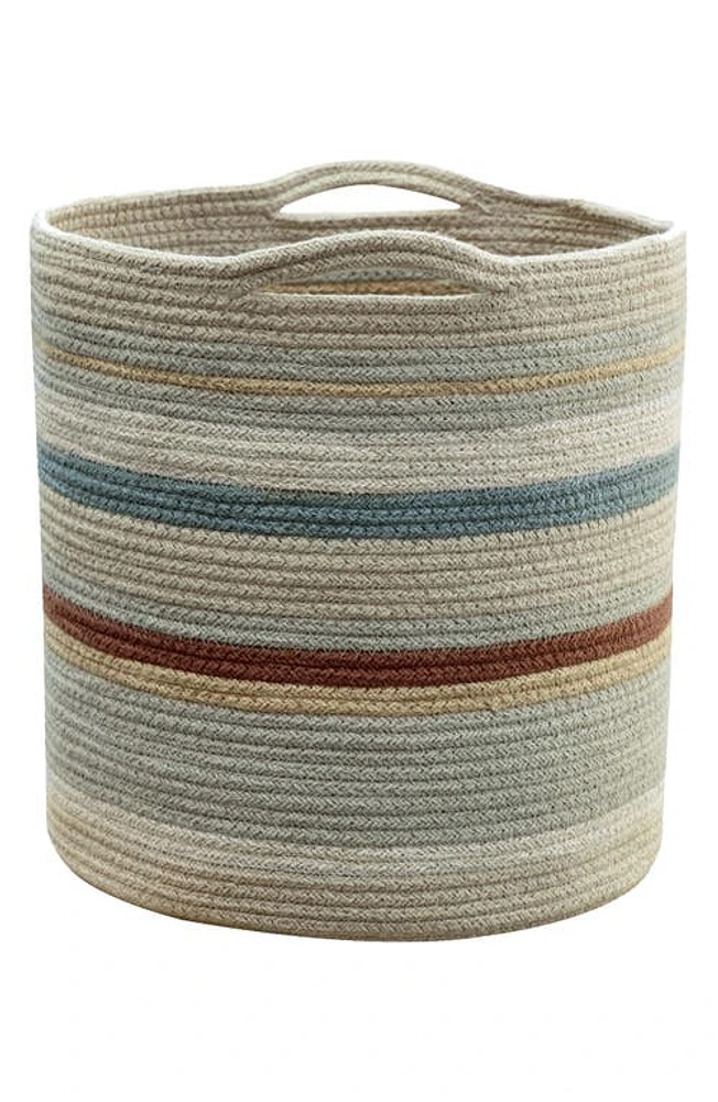 Lorena Canals Triplet Woven Basket in Olive Blue Toffee Honey at Nordstrom