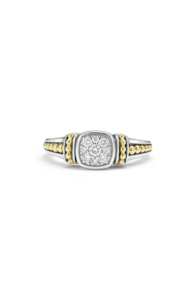 LAGOS Rittenhouse Pavé Diamond Ring in Silver at Nordstrom, Size 7