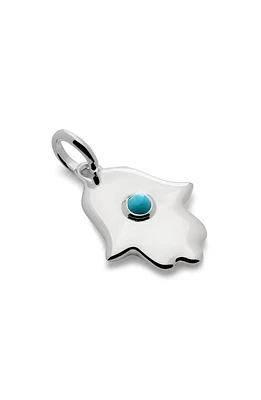 Monica Vinader Hamsa Pendant in Sterling Silver/Turquoise at Nordstrom