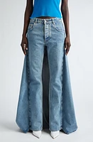 Jean Paul Gaultier x Shayne Oliver Fishtail Straight Leg Jeans Light Blue at Nordstrom,