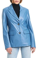 Sanctuary Corset Back Faux Leather Blazer at Nordstrom,