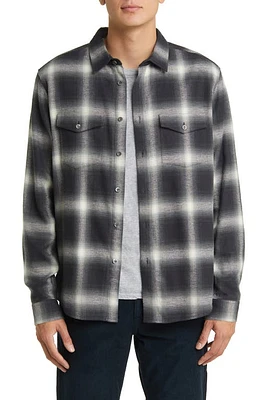 FRAME Plaid Brushed Cotton Button-Up Shirt at Nordstrom,