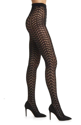 Oroblu Open Knit Tights Black at Nordstrom,