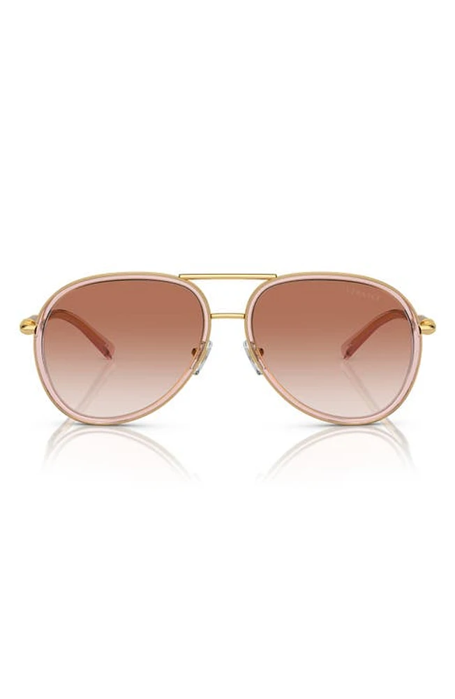 Versace 60mm Gradient Pilot Sunglasses in Pink Grad at Nordstrom