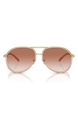 Versace 60mm Gradient Pilot Sunglasses in Pink Grad at Nordstrom