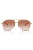 Versace 60mm Gradient Pilot Sunglasses in Pink Grad at Nordstrom