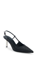 Givenchy Slim G-Cube Crystal Embellished Pointed Toe Slingback Pump Black at Nordstrom,