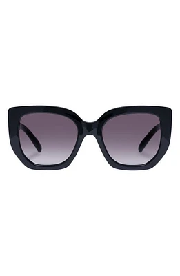 Le Specs Euphoria 52mm Gradient Square Sunglasses in Black at Nordstrom