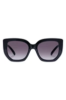 Le Specs Euphoria 52mm Gradient Square Sunglasses in Black at Nordstrom