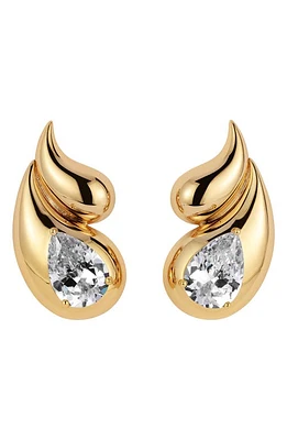 LILI CLASPE Sade Cubic Zirconia Stud Earrings in Gold at Nordstrom