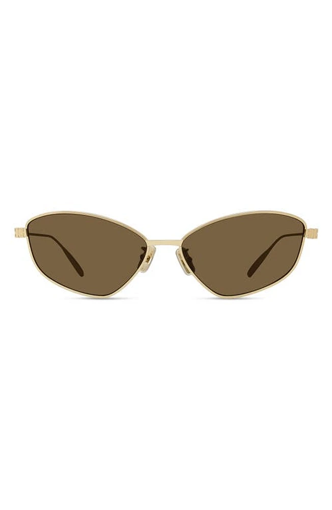 Givenchy GV Speed Cat Eye Sunglasses in Shiny Endura Gold /Roviex at Nordstrom