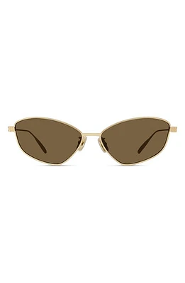 Givenchy GV Speed Cat Eye Sunglasses in Shiny Endura Gold /Roviex at Nordstrom