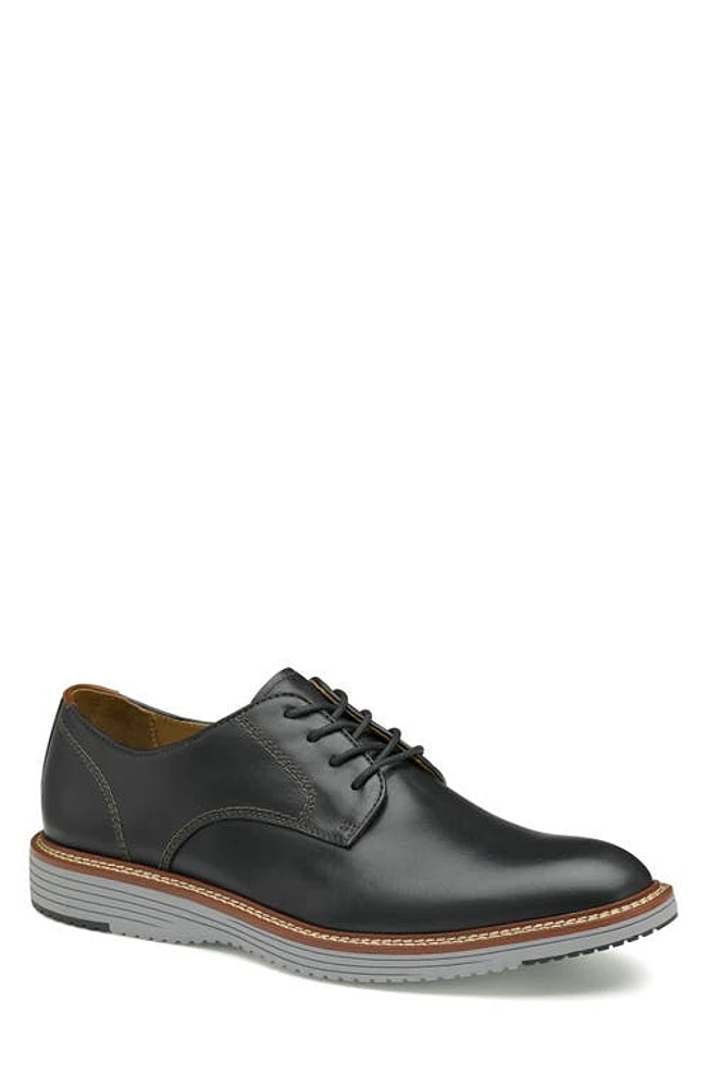 Johnston & Murphy Upton Plain Toe Derby Black Full Grain at Nordstrom,