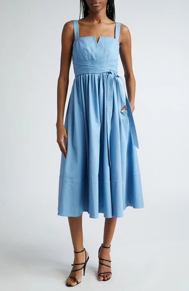 Cinq à Sept Cornelia Denim Sundress Blissful Blue at Nordstrom,