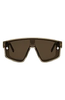 DIOR CD Diamond M1U Mask Sunglasses in Shiny Beige /Brown at Nordstrom