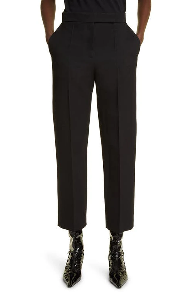 The Row Vesta Wool Crop Pants in Black at Nordstrom, Size 4