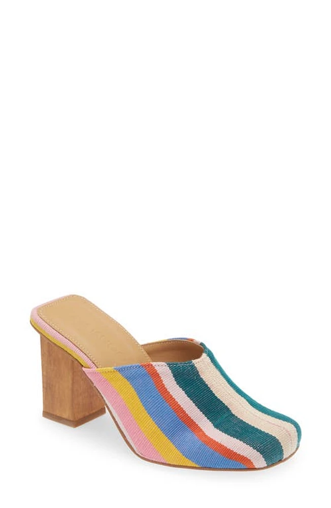 SHEKUDO Stripe Mule Multi Color at Nordstrom,