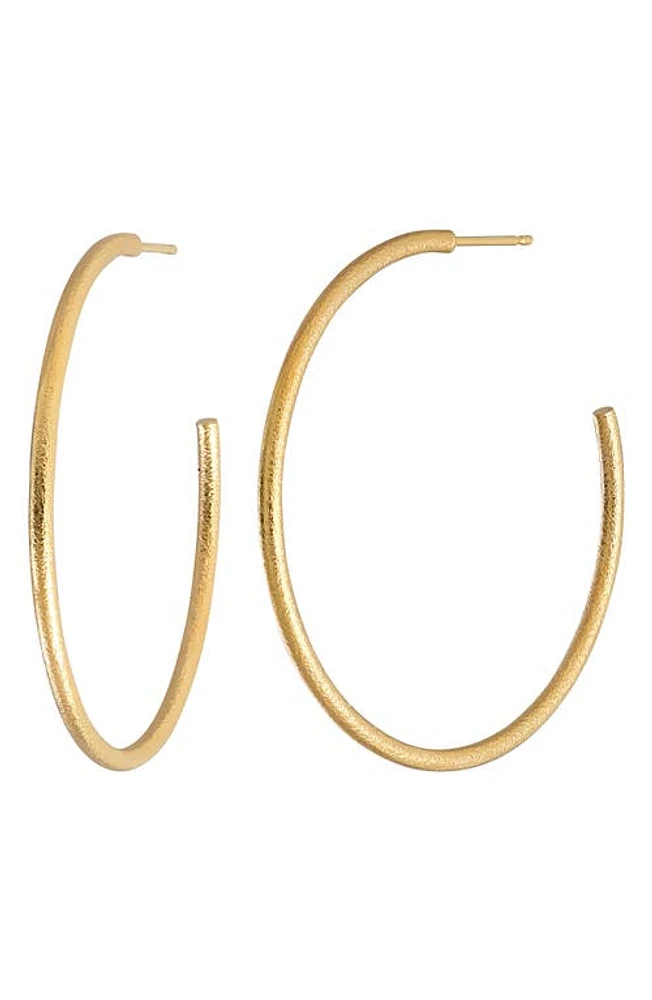 Bony Levy Textured 14K Gold Hoop Earrings in 14K Yellow Gold at Nordstrom