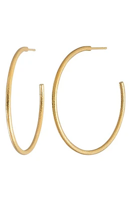 Bony Levy Textured 14K Gold Hoop Earrings in 14K Yellow Gold at Nordstrom