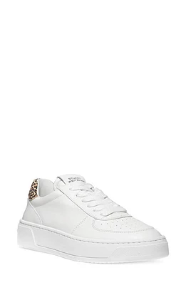 Stuart Weitzman Courtside Sneaker White/Leopard Leather at Nordstrom,