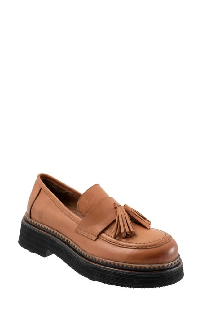 Bueno Gillian Tassel Platform Loafer Tan at Nordstrom,